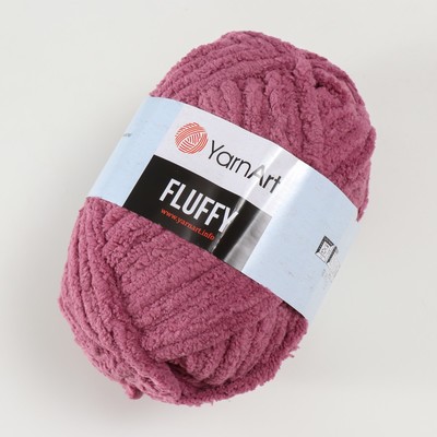 Пряжа для вязания спицами, крючком YarnArt, Fluffy, 100% микрополиэстер, 70 м/150 г, (724 брусника)