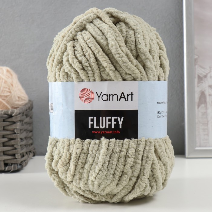 Пряжа "Fluffy" 100% микрополиэстер 70м/150гр (725 яблоко) - Фото 1