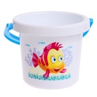 Ведро «Фантазия», 1,4 л, цвет белый - фото 42889095