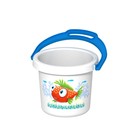 Ведро «Фантазия», 1,4 л, цвет белый - фото 42889098