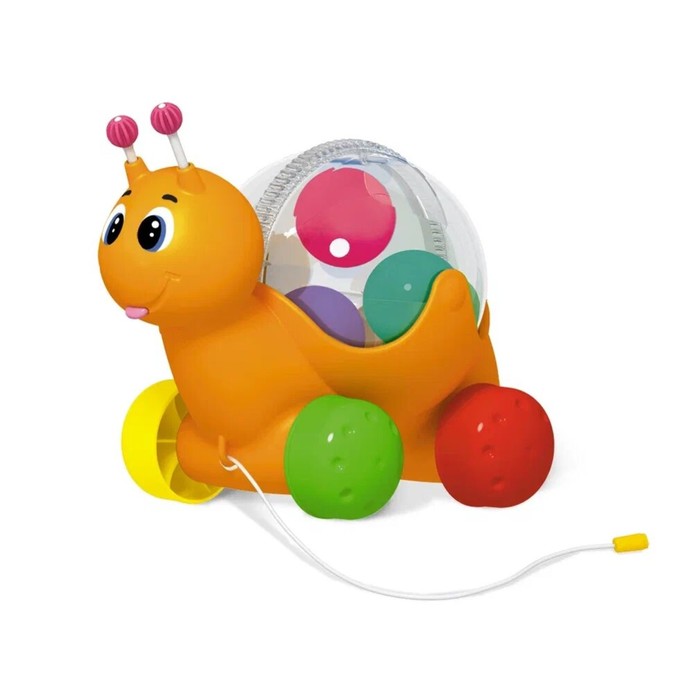 Каталка «Улиточка», на веревочке 62610