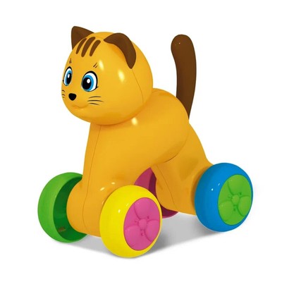 Каталка «Весёлый котик», МИКС
