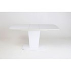 Стол обеденный на одной ножке раскладной Домино  1200/1520х750х750 Белый - Фото 2
