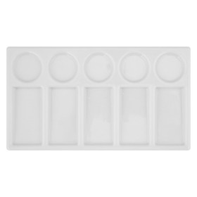 Палитра пластиковая (имитация керамики) на 10 ячеек, 19 х 9.7 см, ЗХК "Сонет", 73462091