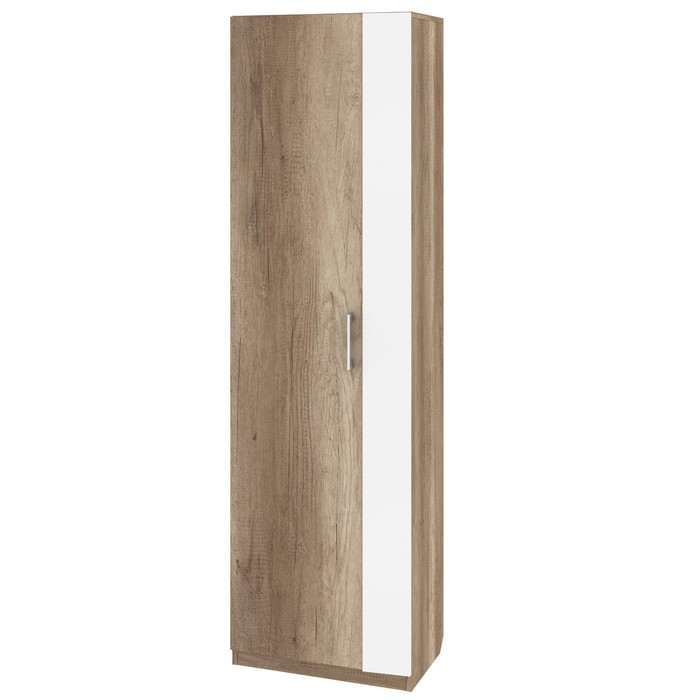Шкаф для одежды «Эльза», 600х358х2152 мм, цвет белый / дуб каньон светлый - Фото 1