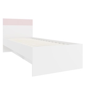 Кровать «Алиса», 800х2000 мм, ортопедическое основание, цвет белый / розовый