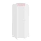 Шкаф угловой «Алиса», 771х771х2020 мм, левый, цвет белый / розовый - фото 109930848
