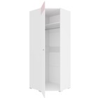 Шкаф угловой «Алиса», 771х771х2020 мм, левый, цвет белый / розовый - Фото 2