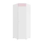 Шкаф угловой «Алиса», 771х771х2020 мм, правый, цвет белый / розовый - Фото 1