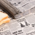 Подпергамент «Газета» бежевый, 30.5×30.5 см - Фото 3