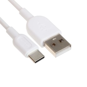 Кабель Smartbuy S01, Type-C - USB, 2.4 А, 1 м, зарядка + передача данных, белый