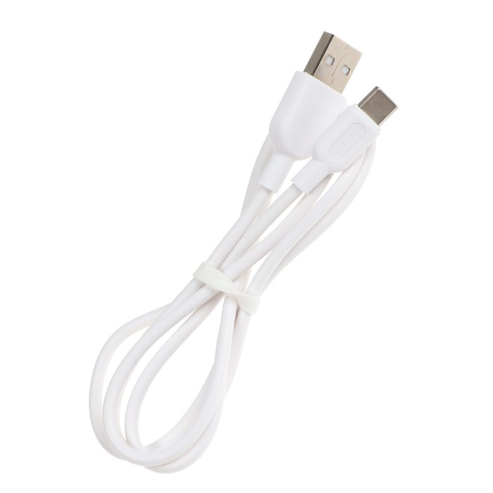 Кабель Smartbuy S01, Type-C - USB, 2.4 А, 1 м, зарядка + передача данных, белый - фото 51462504