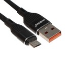 Кабель Smartbuy S72, microUSB - USB, 2.4 А, 1 м, зарядка + передача данных, черный - фото 2436928