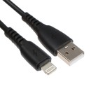 Кабель Smartbuy S40, Lightning - USB, 2.4 А, 1 м, зарядка + передача данных, черный 9598530 - фото 10451277