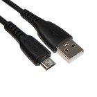 Кабель Smartbuy S40, microUSB - USB, 2.4 А, 1 м, зарядка + передача данных, черный - фото 10451289
