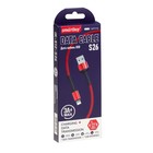 Кабель Smartbuy S26, Lightning - USB, 3 А, 1 м , быстрая зарядка, нейлоновая оплетка, красны - фото 51462667 Кабель Smartbuy S26, Lightning - USB, 3 А, 1 м , быстрая зарядка, нейлоновая оплетка, красны - фото 51462667