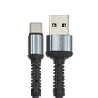 Кабель Smartbuy S26, Type-C - USB, 3 А, 1 м , быстрая зарядка, нейлоновая оплетка, серый - фото 51462689 Кабель Smartbuy S26, Type-C - USB, 3 А, 1 м , быстрая зарядка, нейлоновая оплетка, серый - фото 51462689