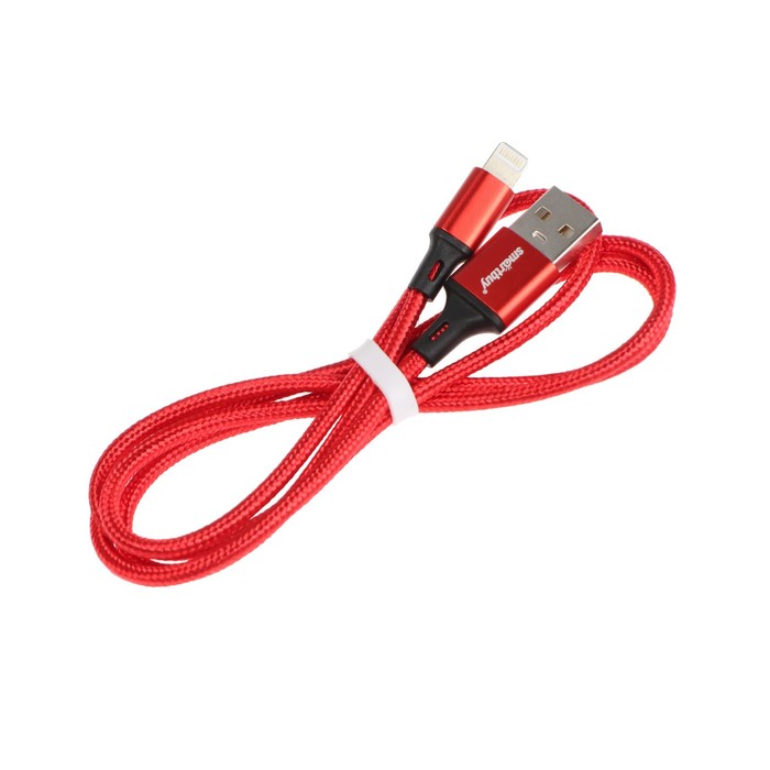Кабель Smartbuy S14, Lightning - USB, 3 А, 1 м, быстрая зарядка+передача данных, красный - фото 51462719 Кабель Smartbuy S14, Lightning - USB, 3 А, 1 м, быстрая зарядка+передача данных, красный - фото 51462719