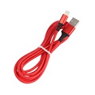 Кабель Smartbuy S14, Lightning - USB, 3 А, 2 м, быстрая зарядка+передача данных, красный - фото 51462731 Кабель Smartbuy S14, Lightning - USB, 3 А, 2 м, быстрая зарядка+передача данных, красный - фото 51462731