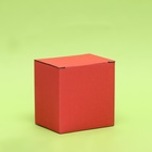 Коробка под кружку, без окна, красная 12 х 9,5 х 12 см - Фото 2