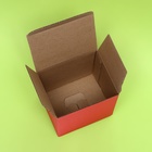 Коробка под кружку, без окна, красная 12 х 9,5 х 12 см - Фото 4