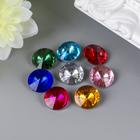 Набор декора для творчества стразы диаметр 1,2 см "Разноцветные" 12х12,5 см вес - 15 грамм - Фото 3