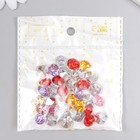 Набор декора для творчества стразы диаметр 1,2 см "Разноцветные" 12х12,5 см вес - 15 грамм - Фото 5