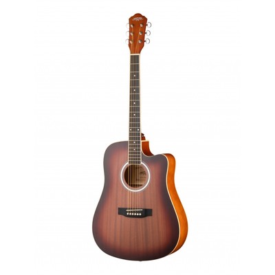 Акустическая гитара HS-4140-MAS с вырезом, красный санберст