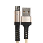Кабель BYZ BC-025m, microUSB - USB, 5 А, 1.2 м, нейлоновая оплетка, золотистый - фото 51462800 Кабель BYZ BC-025m, microUSB - USB, 5 А, 1.2 м, нейлоновая оплетка, золотистый - фото 51462800