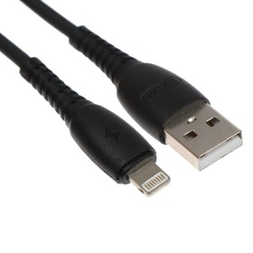 Кабель BYZ BC-026i, Lightning  - USB, 5 А, 2 м, ПВХ оплетка, черный 9633034