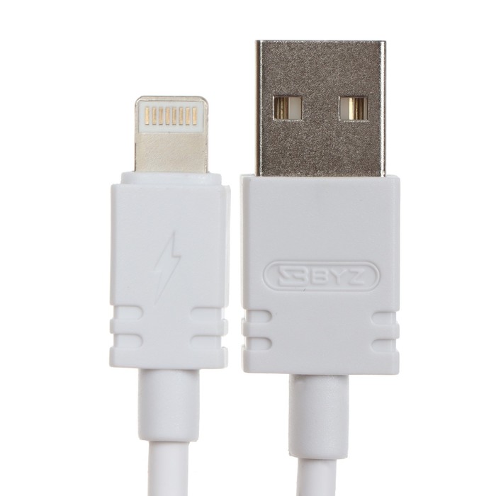 Сетевое зарядное устройство BYZ B35, 2 USB, 2.1 A, кабель Lightning 1 м, белое - фото 51462846