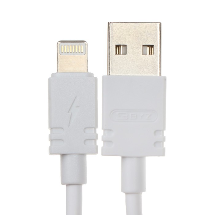 Сетевое зарядное устройство BYZ U26 EU, 2 USB, 2.4 A, кабель Lightning 1 м, белое - фото 51462876