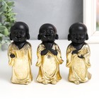 Сувенир полистоун "Маленький Будда в золотом" МИКС 5х4,2х10,8 см - фото 9839903