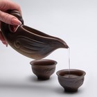 Набор для чайной церемонии ДЖЕКИЧАЙ «Дракон», 7 в 1, на 6 персон, чашка 180 мл, керамика, коричневый - Фото 8