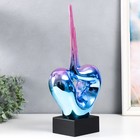 Фигурка керамика «Абстракция. Сердце», сиренево-синий, 9.5×20×41 см - Фото 2