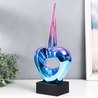 Фигурка керамика «Абстракция. Сердце», сиренево-синий, 9.5×20×41 см - Фото 4