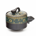 Набор для чайной церемонии ДЖЕКИЧАЙ «Чаоян», 8 предметов, на 6 персон, пиала 65 мл, чайник 175 мл, гундаобэй 180 мл, керамика, чёрный - Фото 4