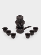 Набор для чайной церемонии ДЖЕКИЧАЙ, 8 в 1, на 6 персон, пиала 60 мл, чайник 200 мл, керамика, коричневый - Фото 1