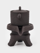 Набор для чайной церемонии ДЖЕКИЧАЙ, 8 в 1, на 6 персон, пиала 60 мл, чайник 200 мл, керамика, коричневый - Фото 2