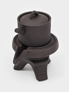 Набор для чайной церемонии ДЖЕКИЧАЙ, 8 в 1, на 6 персон, пиала 60 мл, чайник 200 мл, керамика, коричневый - Фото 3