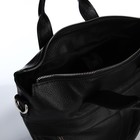 Сумка-рюкзак на молнии, 2 наружных кармана, длинный ремень, цвет чёрный - Фото 5