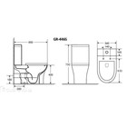 Унитаз напольный GROSSMAN GR-4465S, 650х340х790 мм, безободковый, тонкая крышка - Фото 6