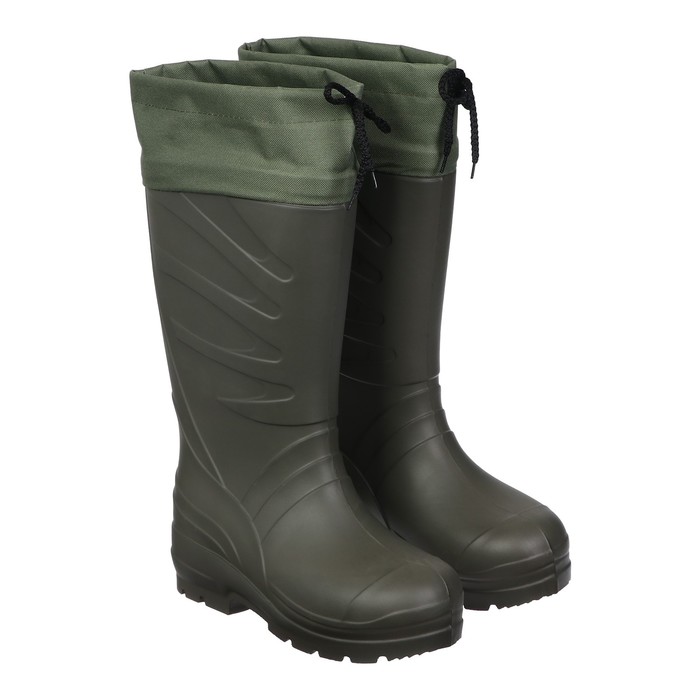 Сапоги мужские из ЭВА с надставкой и утеплителем, до -30°С, размер 45-46, цвет оливковый - Фото 1