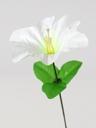 Цветы искусственные "Гиппеаструм" d=12 см, h=23 см,  белый (20 шт) - фото 809155292