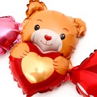 Гирлянда из фольгированных шаров 38" «С любовью» (комплект 5 шт) - фото 24509157