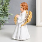 Сувенир полистоун "Праздничный ангел в белом платье" золотые крылья МИКС 7,5х6х12 см - Фото 6
