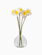 Цветы искусственные «Нарцисс», премиум, 9?35 см, бело-жёлтые (комплект 2 шт) - фото 57974978