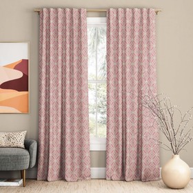 Комплект штор «Минас», размер 170х270 см, цвет розовый