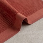 Полотенце махровое «Лайн», размер 30х50 см, цвет терракотовый - Фото 2