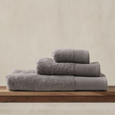 Полотенце махровое «Плейн», размер 30х50 см, цвет тёмно-серый